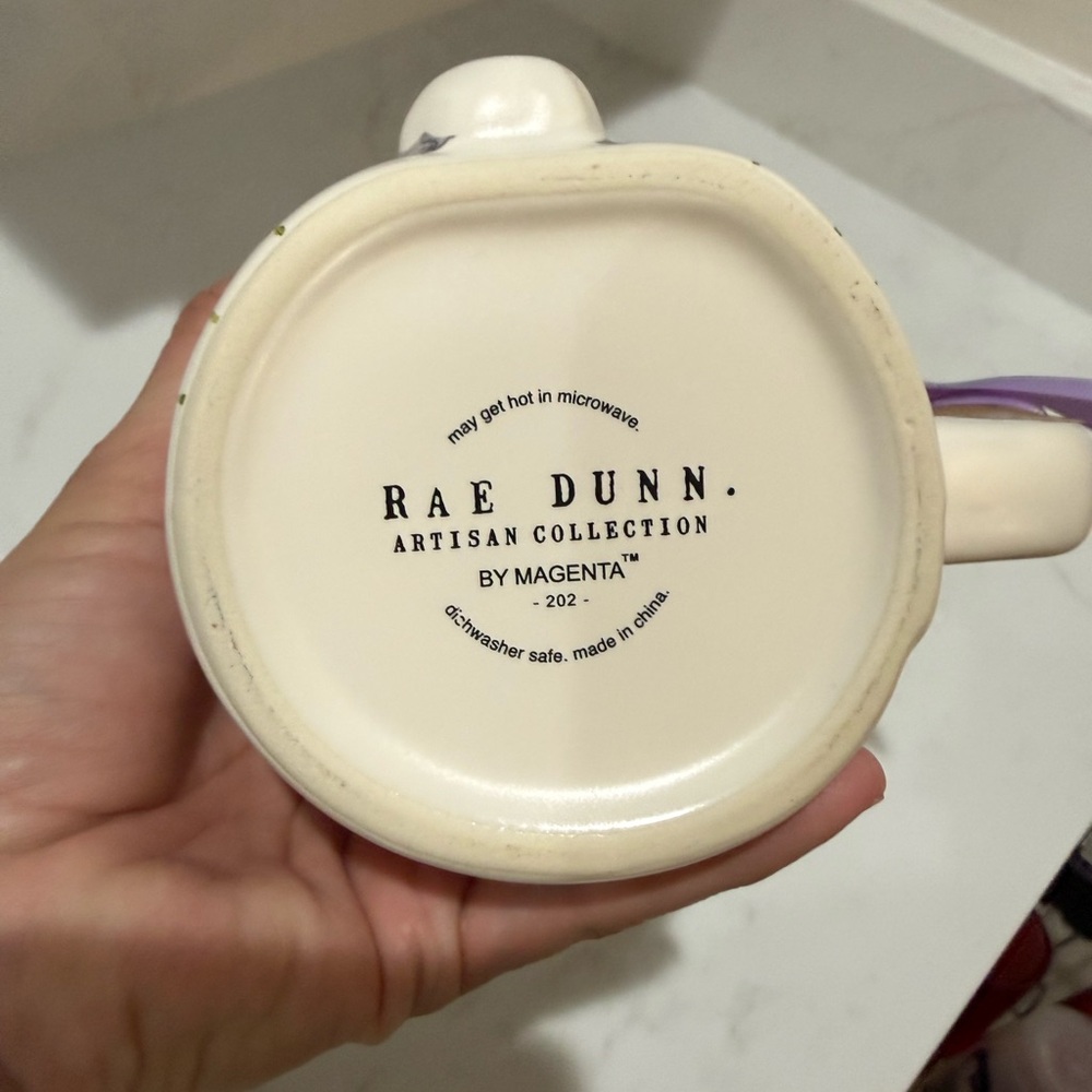 Rae Dunn Hip Hop Bunny Mug with Floral Design - Picture 9 of 9